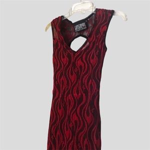 vintage lip service eternal hell mesh maxi dress